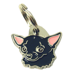 CHIHUAHUA BLACK <br> (pet tag, engraving included)